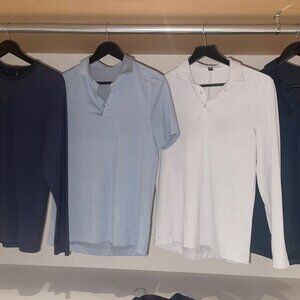 Bundle of men's Lululemon shirts.